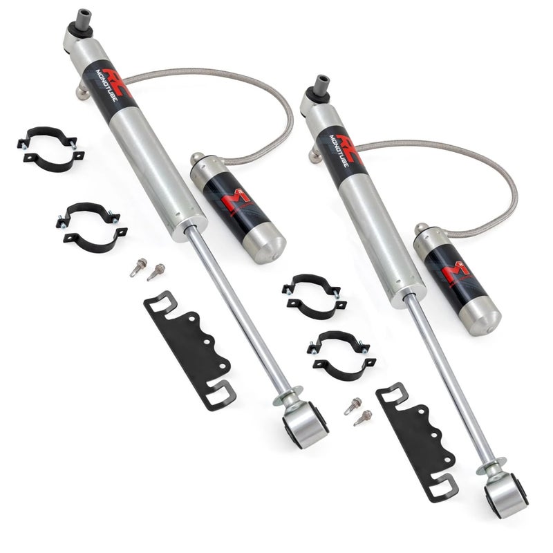 Rough Country M1R Monotube Front Shocks with External Reservoir for Jeep Wrangler JL 20212024 w235 Lift  Wrangler Unlimited 20182025  2Pack